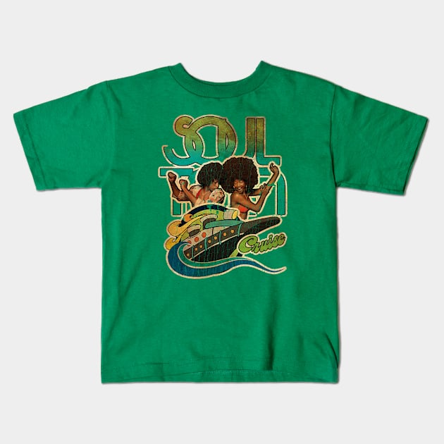 VINTAGE SOUL TRAIN CRUISE DANCE TEXTURE Kids T-Shirt by asmokian